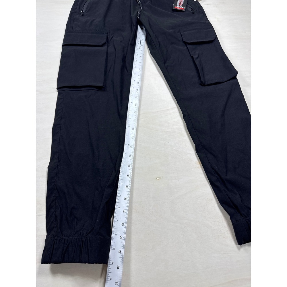 Ring of Fire Mens Tech Cargo Joggers Black Stretch Utility Pants Medium NWT - Picture 5 of 9